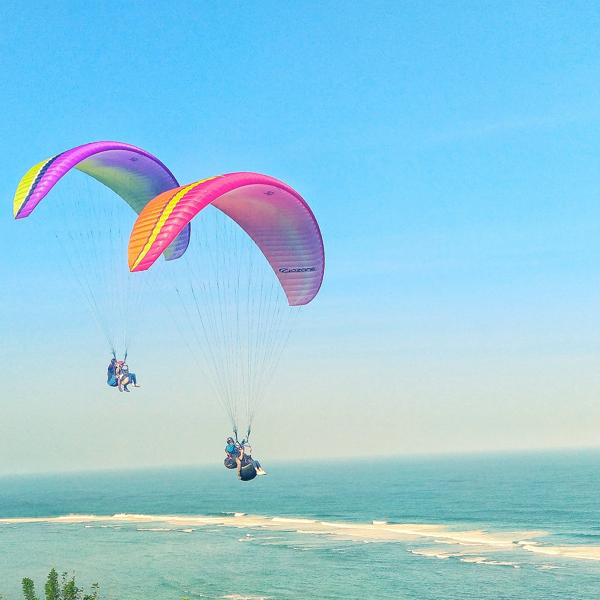 Paragliding at Melasti Beach